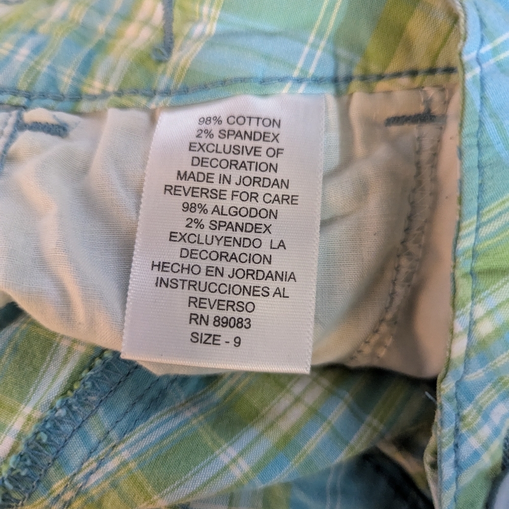 l.E.i. Juniors Multicolor Plaid Shorts - Picture 4 of 4